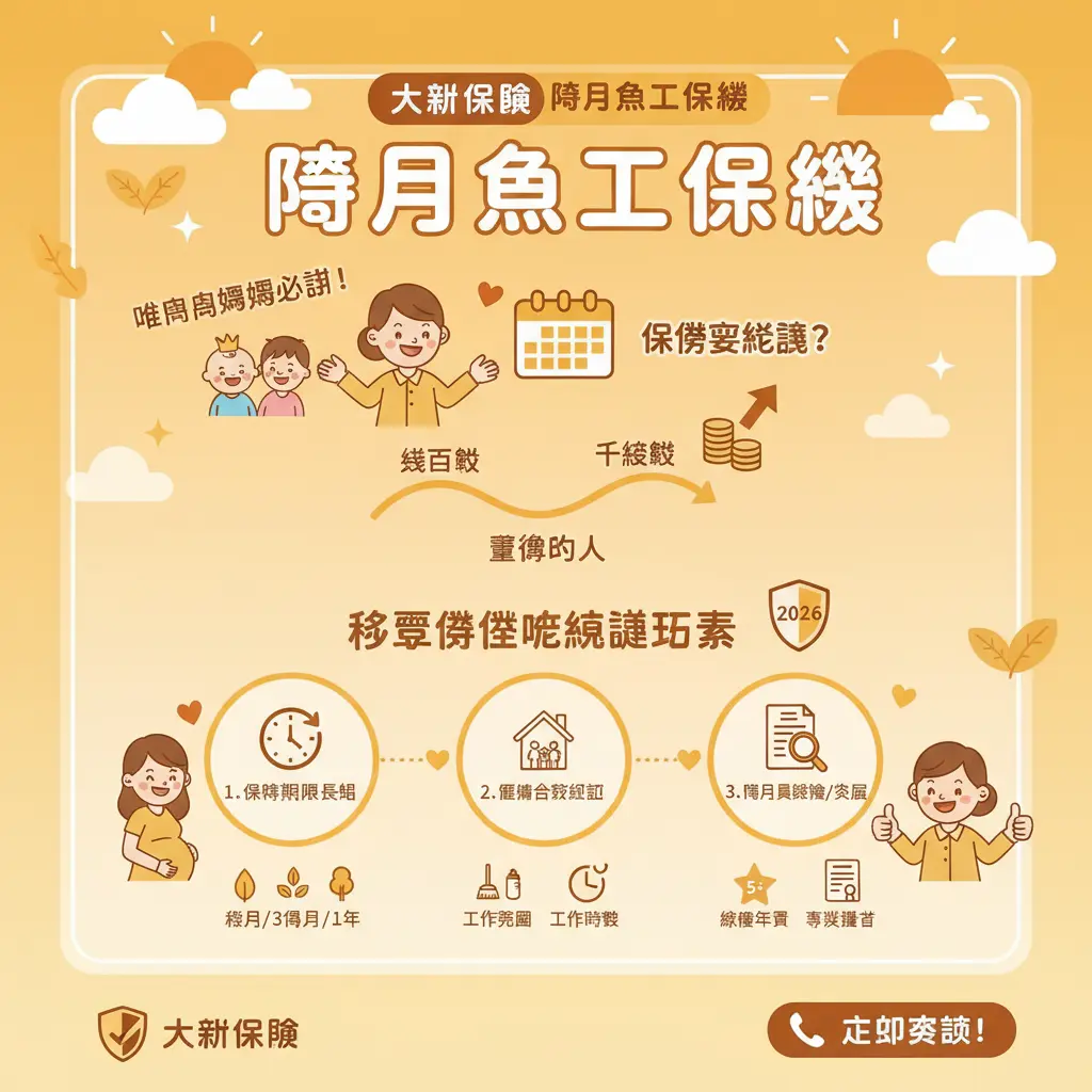 陪月 勞工保險 - 大新保險