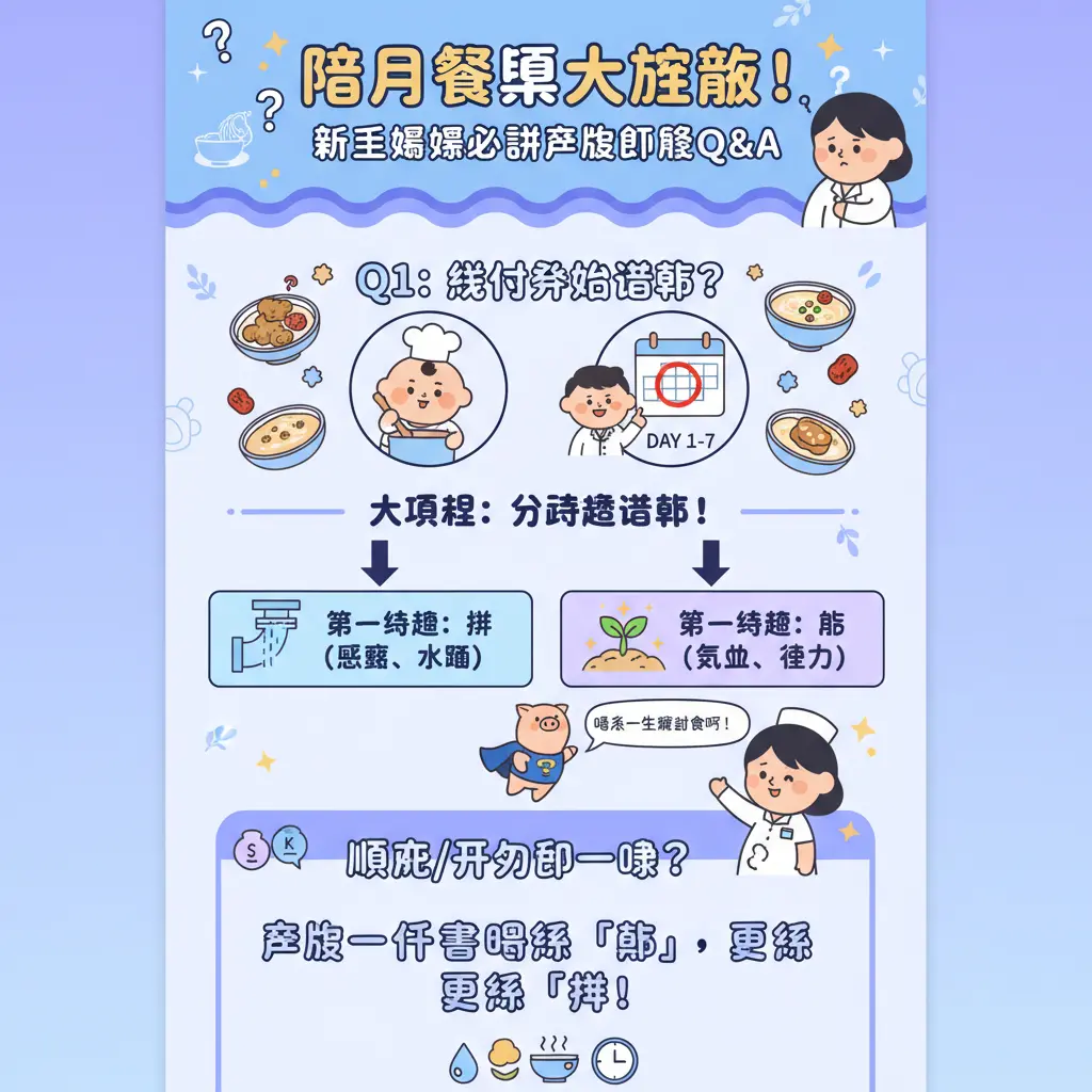 陪月 餐單 - 產後