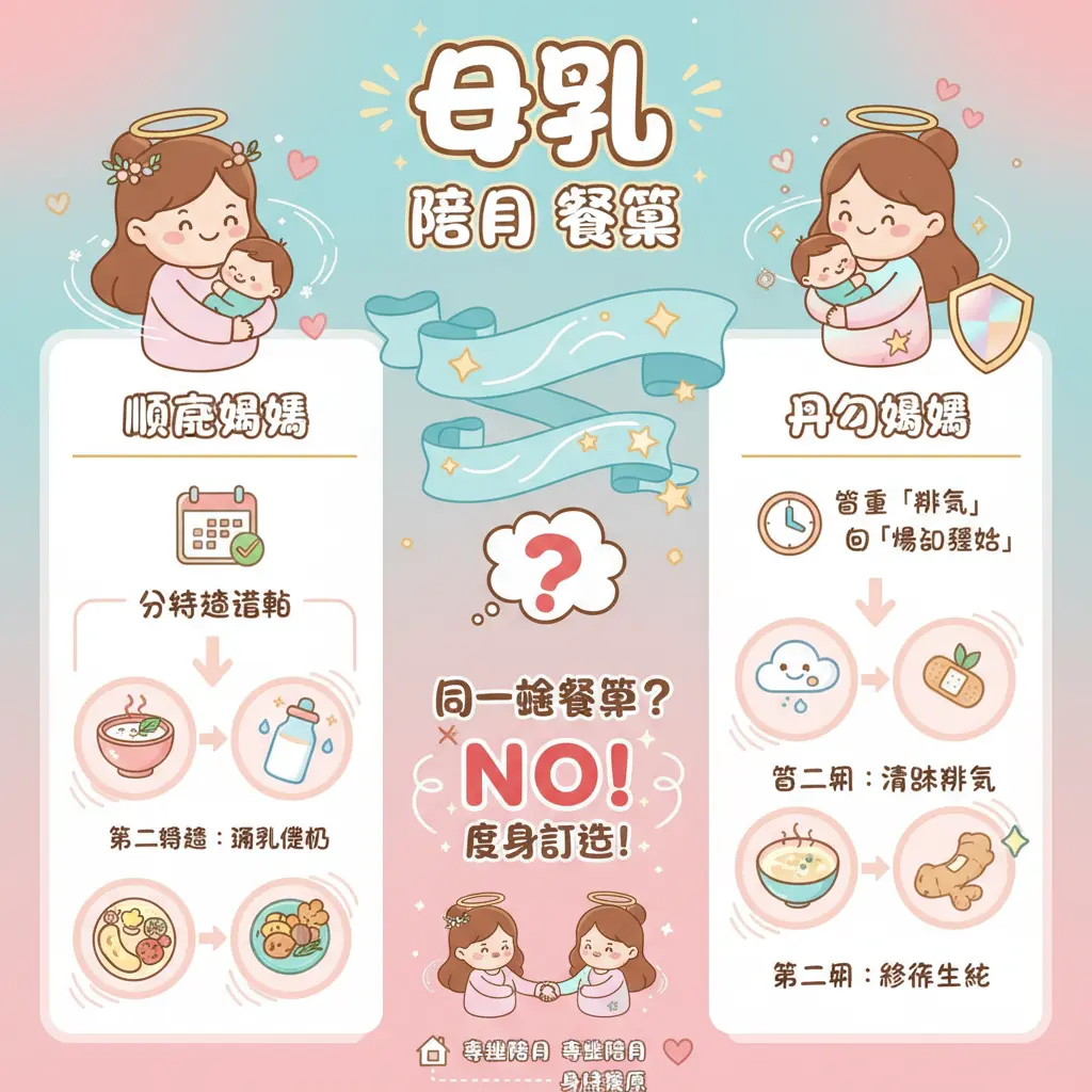 陪月 餐單 - 母乳
